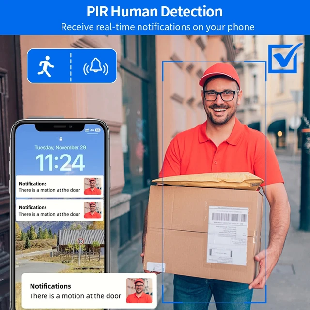 5G 2.4G WiFi Video Doorbell 1080P Tuya Smart Outdoor Wireless Intercom Waterproof Wireless Camera with AC/DC Power Ringing Bell 5