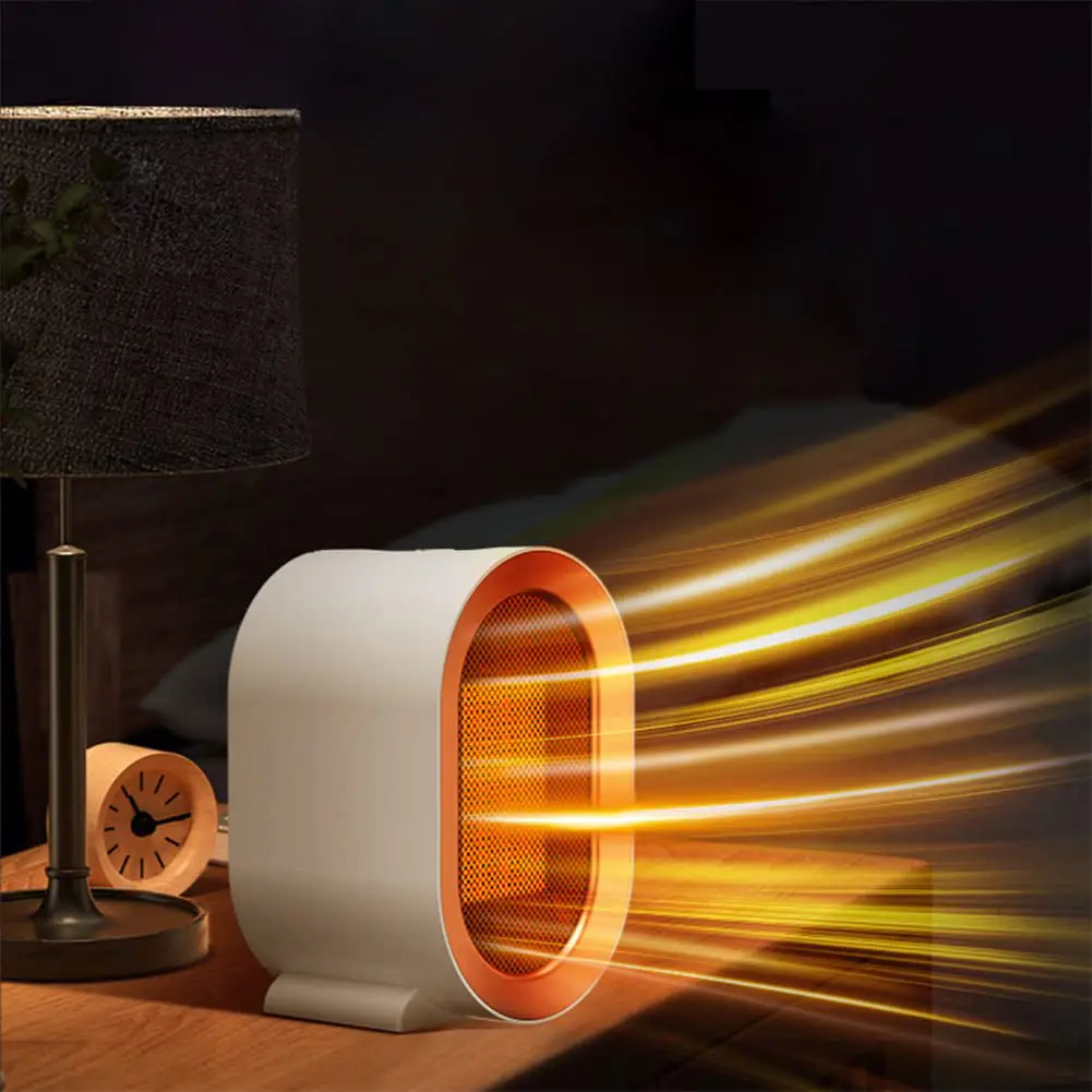 Portable Electric Space Heater 800W/400W With PTC Fast Heating - Small Desk Heater With Tip-Over & Overheat Protection