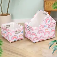 New Household Clothing Storage Basket EVA High-capacity Layered Storage Box Wardrobe Foldable Fabric Sorting Box 1