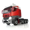 1/14 LESU 8*8 RC 3 Speed Metal Chassis Highline Tractor Truck Model W/ Equipment Rack Motor Servo DIY RC Painting Cabin Car 4