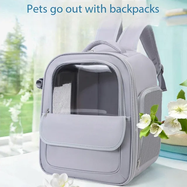 Transparent Pet Cat Carrier Bag Outdoor Travel Backpack for Cats Small Dogs Breathable Cat Carrying Bag Pet Supplies