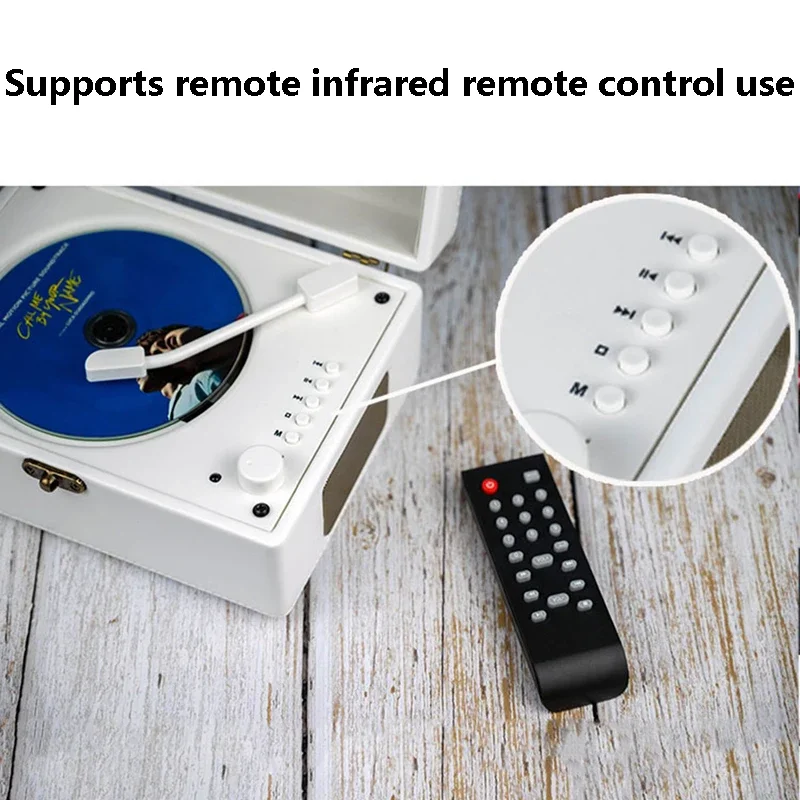 Portable CD Player Retro Integrated Lossless Built-in Speaker Wireless Bluetooth USB Playback Rechargeable portable cd player,wooden cd player,wall mounted cd player