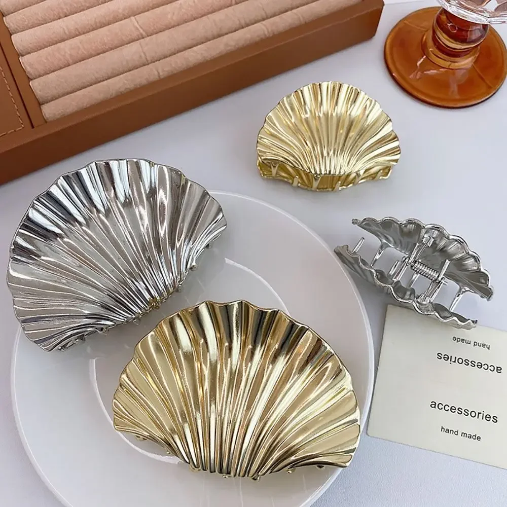 1Pcs Durable Punk Hair Claw Clip Metal Glossy Barrettes Hairpin Headwear For Women