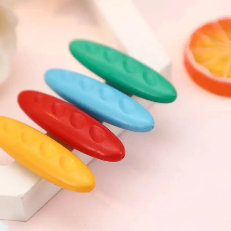 땅콩 모양 플라스틱 크레용 세트, 물로 씻어낼 수 있고 지울 수 있으며 손에 묻지 않는 어린이 그림 그리기 도구