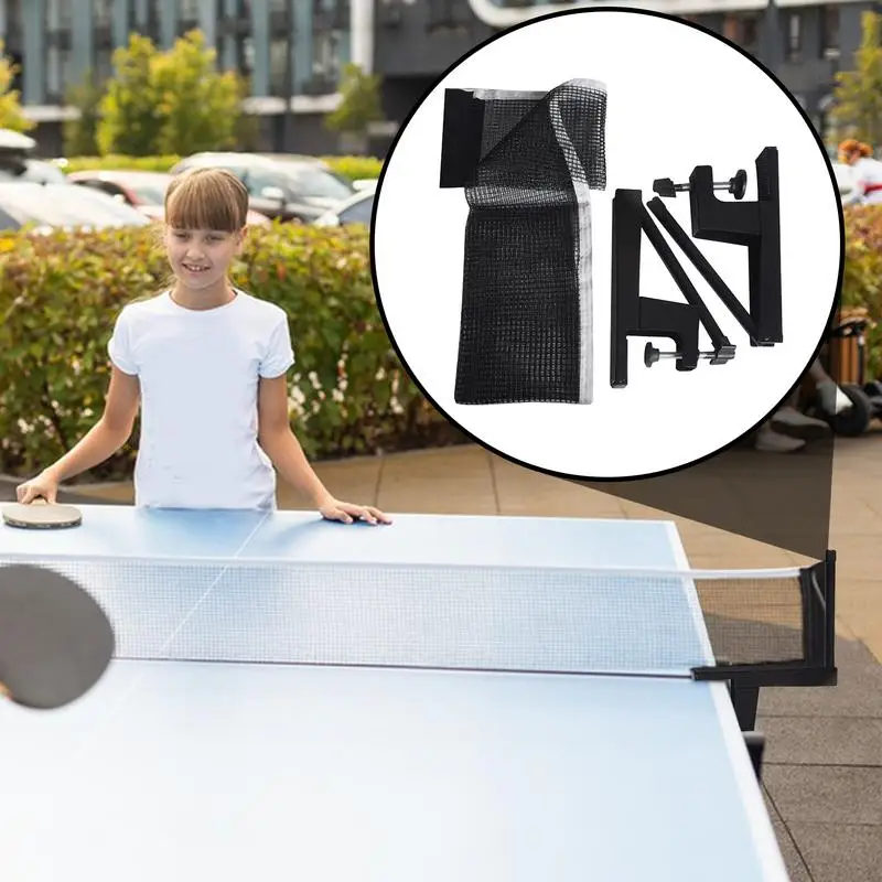 

Spring Loaded Ping Pong Net Ping Pong Mesh Net Clip Pingpong Paddle And Game Table Accessories High Elasticity Portable Net For
