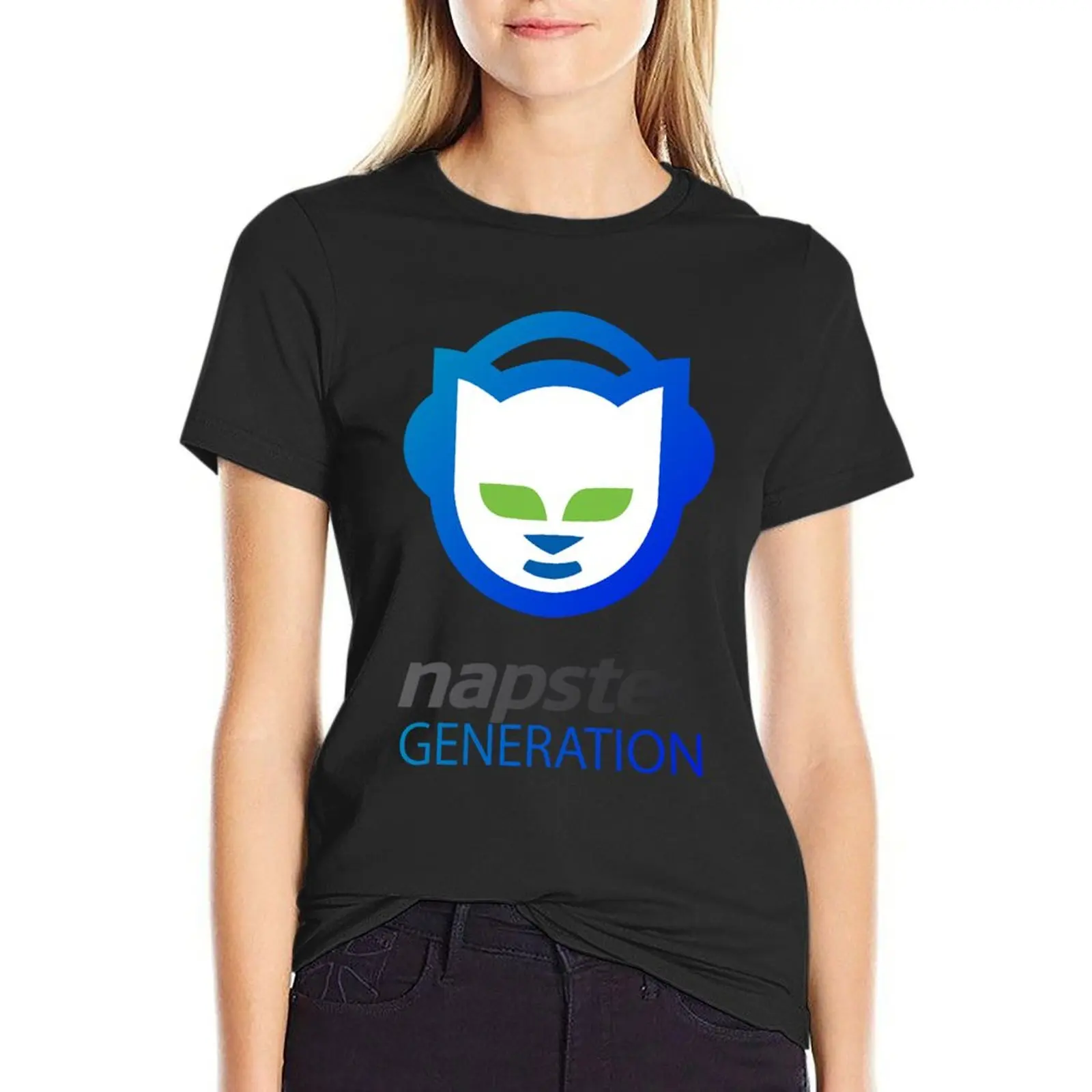 Napster Generation Classic T-Shirt oversized vintage clothes t-shirt dress for Women graphic