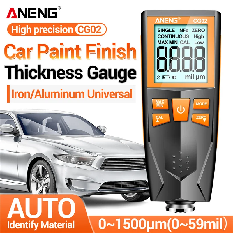 

ANENG Car Paint Finish Thickness Gauge Paint Thickness Gauge Paint Film Gauge Coating Thickness Gauge Base Paint Film Gauge