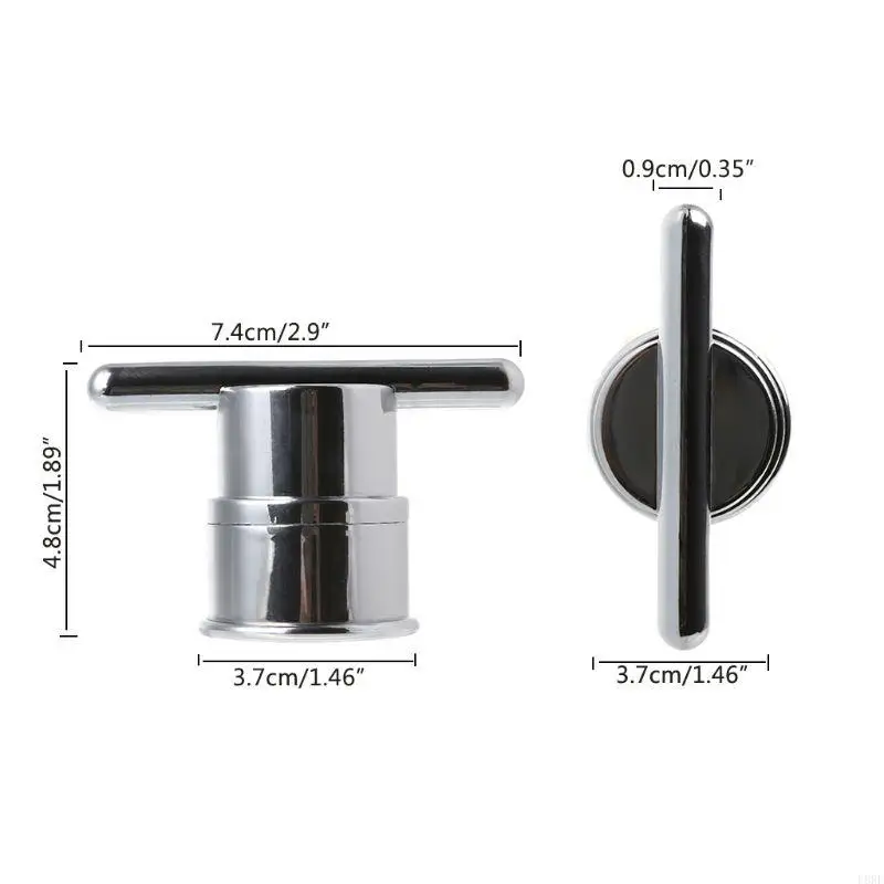 L8RF Electroplated Plastic Single Hole Shower Door Knob Handle For Interior Furnitur