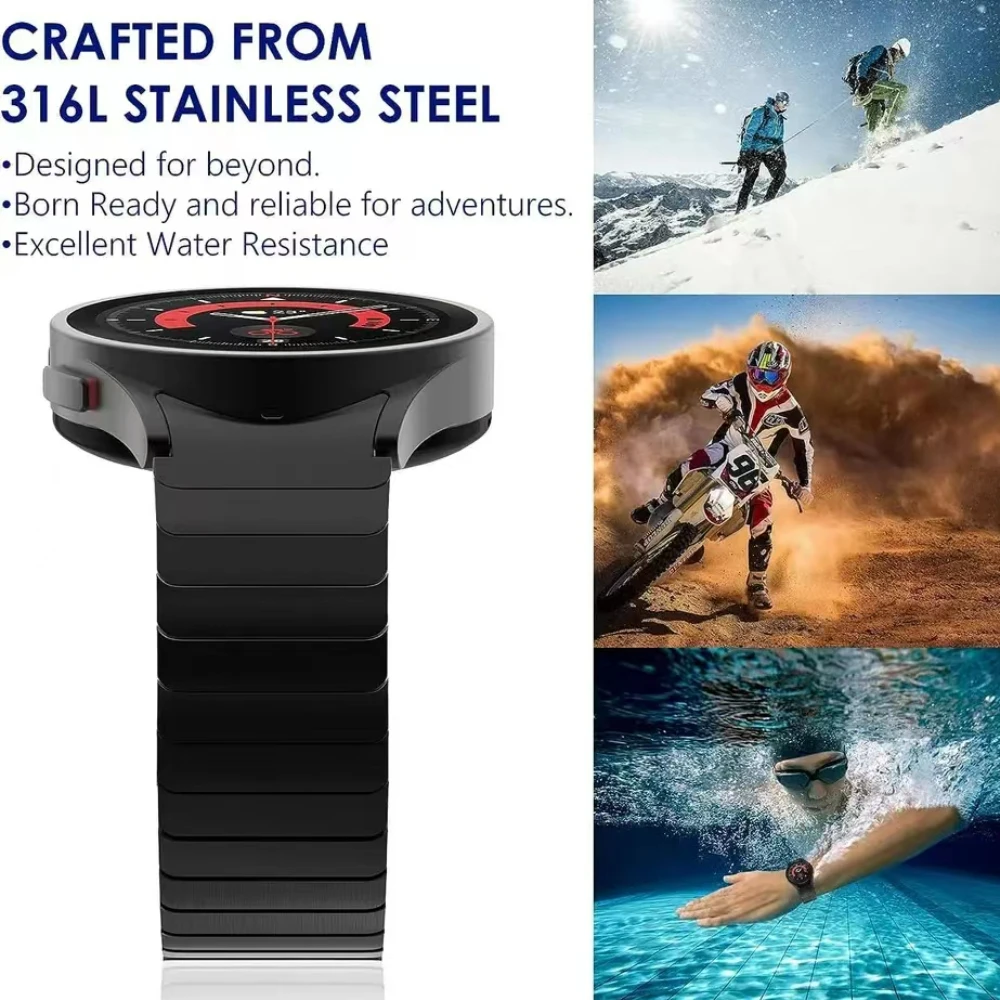 Elegant Stainless Steel Metal Strap