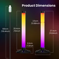 5V USB Powered RGBIC LED Light 16 Color Smart WS2812B Bluetooth APP Music Sync TV Backlights Music Rhythm RGB Bar Home Lighting 5