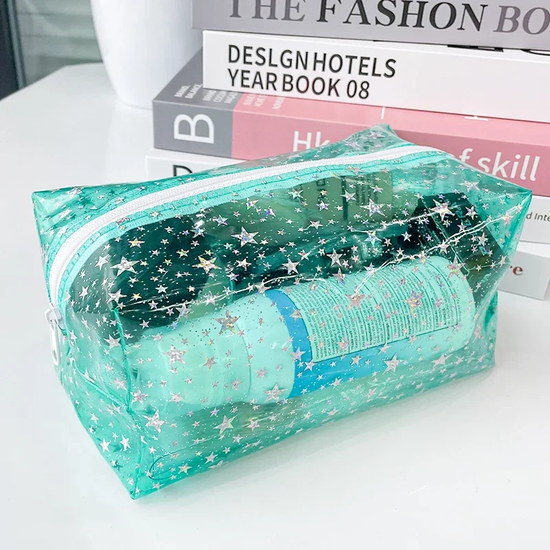 Clear Transparent Makeup Bag Waterproof Transparent Cosmetic Organizer Bags For Women Clear Makeup Bag Organizer Toiletry Bag