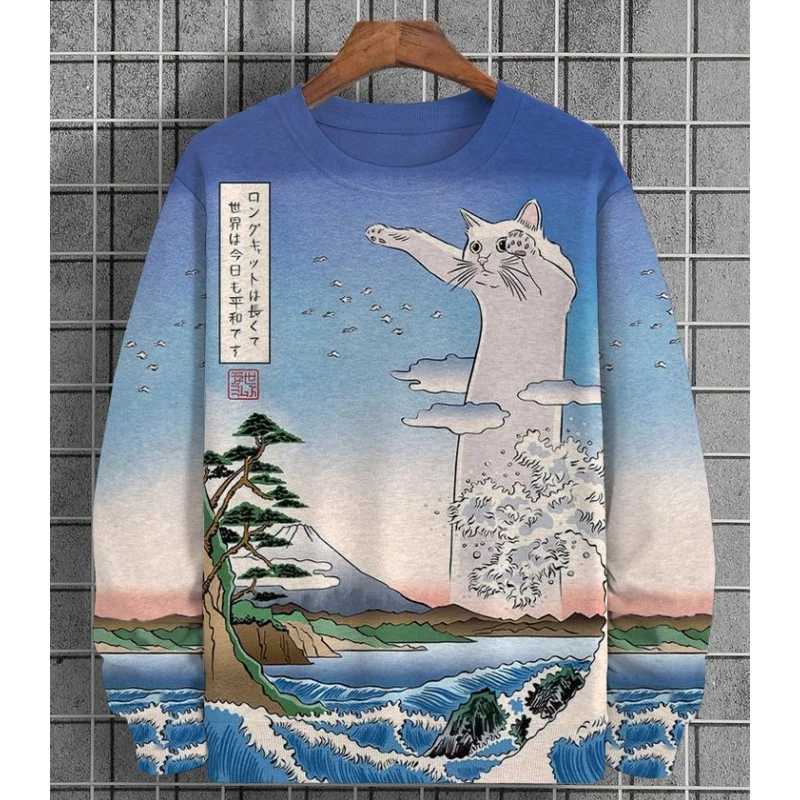 Wolf-T-shirt met print: relaxed fit triblend-shirt dames - België