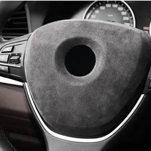 ALCANTARA Wrap Car Steering Wheel Airbag ABS Cover For Ford – Couture  Motoring