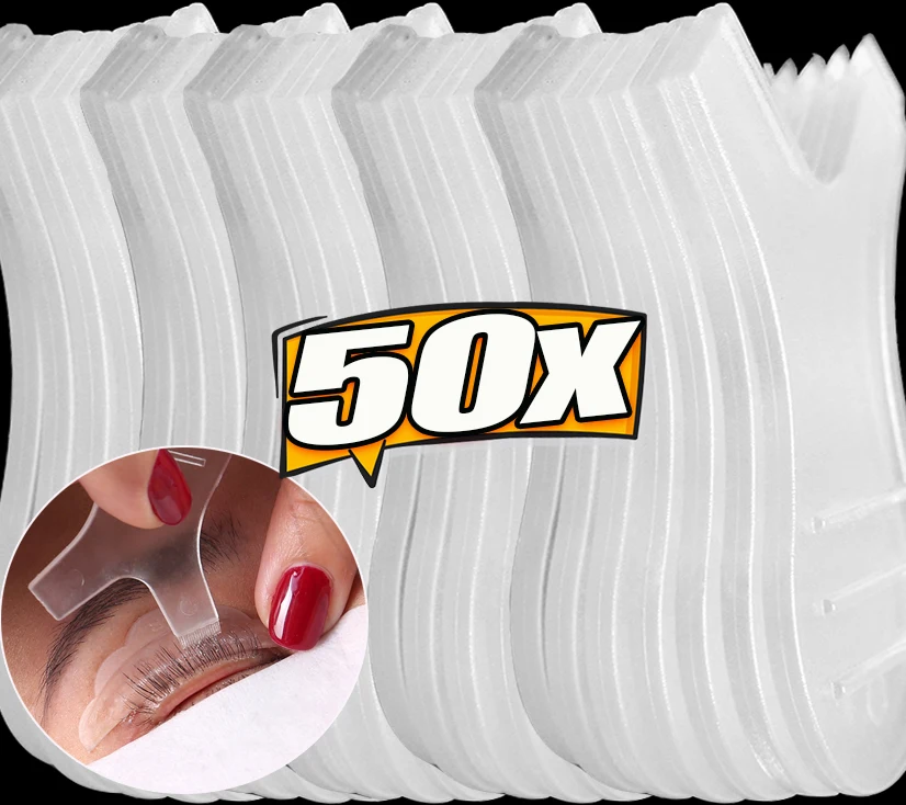 50Pcs/Pack Y Shap Lash Lift Brush Eyelash Extension Supplies Graft Perm Mini Y Shape Comb Eyelash Tool