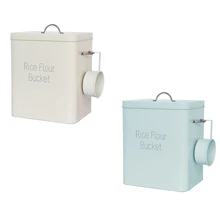 

Sealed Washing Powder Storage Box Pet Food Storage Tank High Capacity Moisture-Proof Grain Jar With Spoon