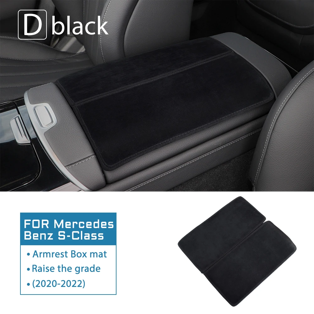 메르세데스-벤츠 A C E S 클래스 GLE GLB GLA W205 W213 W167 W177 H247 X247용 자동차 센터 콘솔 암레스트 박스 부스터 패드 트림 커버