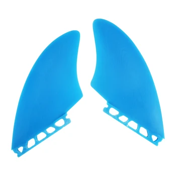 Pinne per tavola da surf Twin Keel (2 pinne) - Misure Twin Tab o Single Tab, con borsa per pinne, viti, chiave per pinne - Pinne per tavole da surf Fish