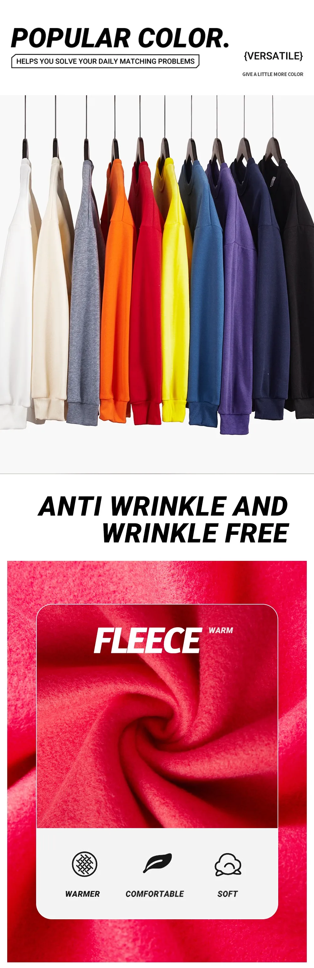 بلوفرات الخريف والشتاء المرأة البلوز مريح الصلبة هوديي الصوف ملابس عصرية الشارع لينة ملابس رياضية ملابس علوية دافئة غير رسمية