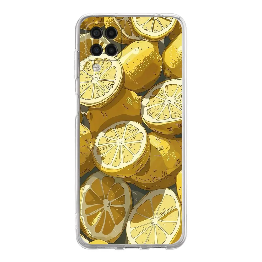 Retro Lemon Clear Phone Case Cover