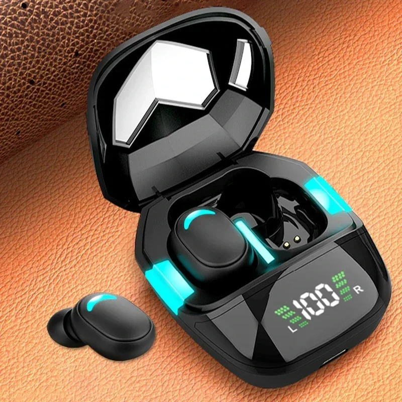 

Mini Headset HIFI Game Earphone For Iphone Samsung Wireless Bluetooth-Compatible Headset Smart Digital Display In-Ear Stereo