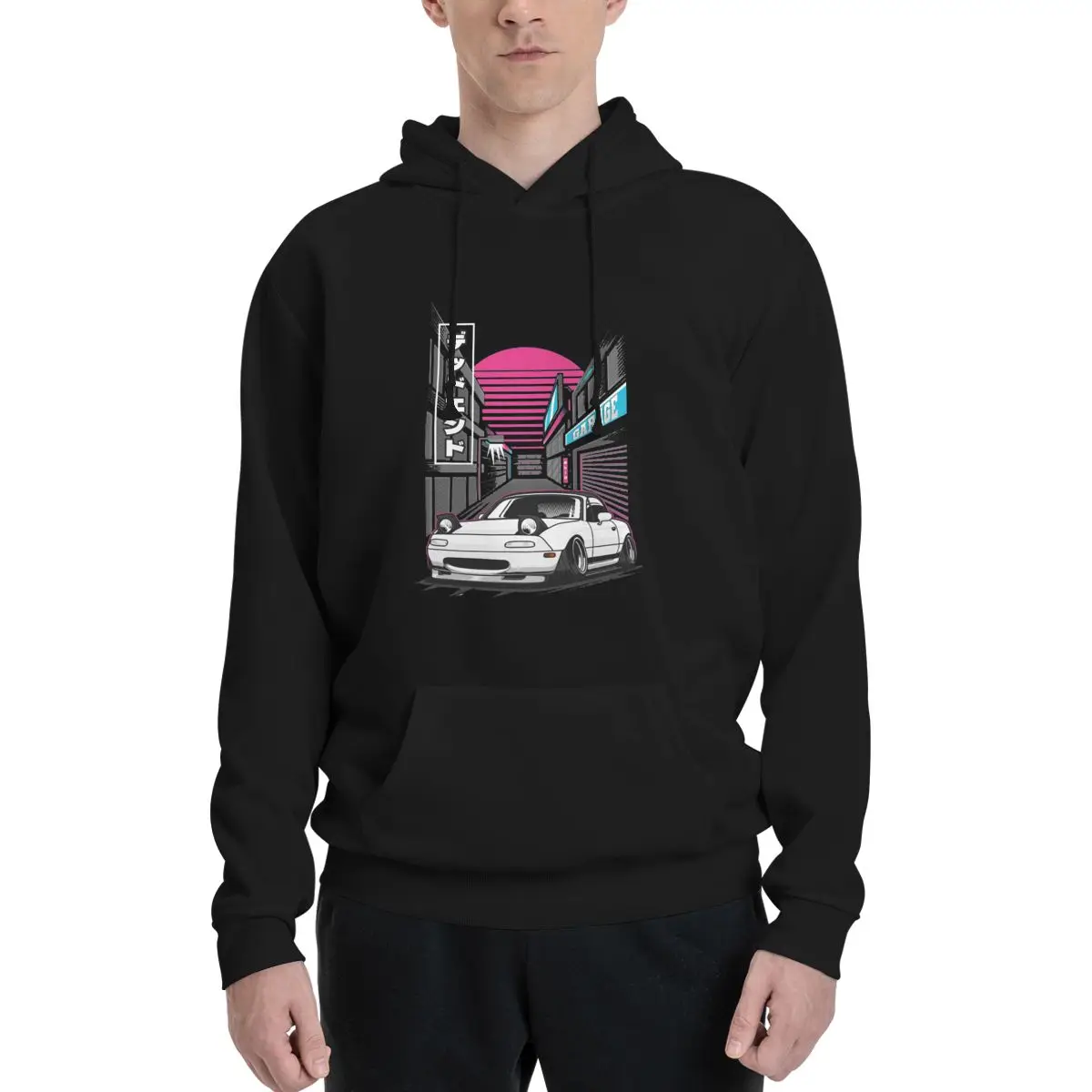 

Miata Japanese Street Polyester Hoodie Men's Women's Sweater Size XXS-3XL