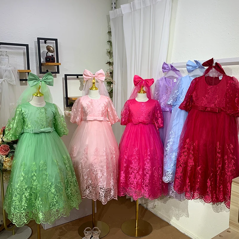 Princess dress Girl's birthday dress Fashion high-end 2024