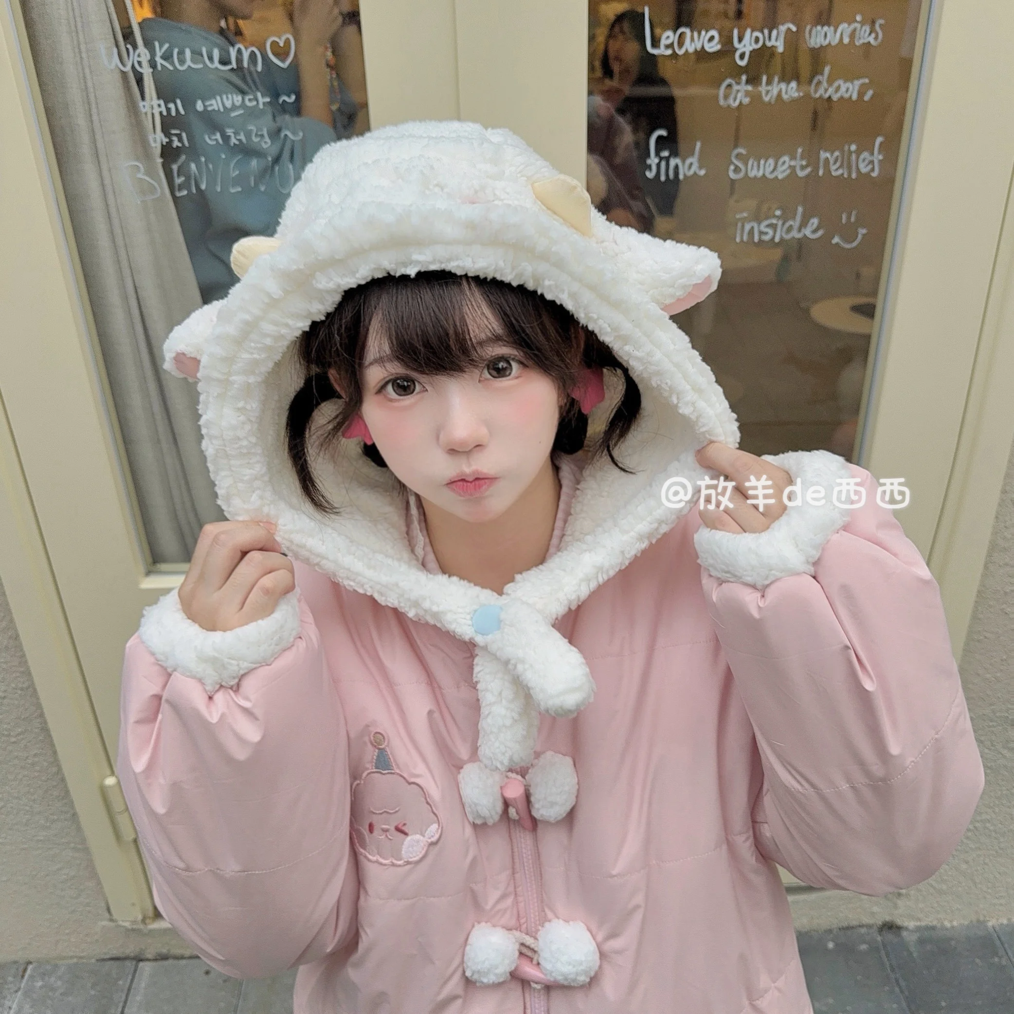 Harajuku Soft Girl Cotton Jacket Long Jk Autumn And Winter Coat Cute Obedient Bread Sweet Girl Several Colors Gift For Friends