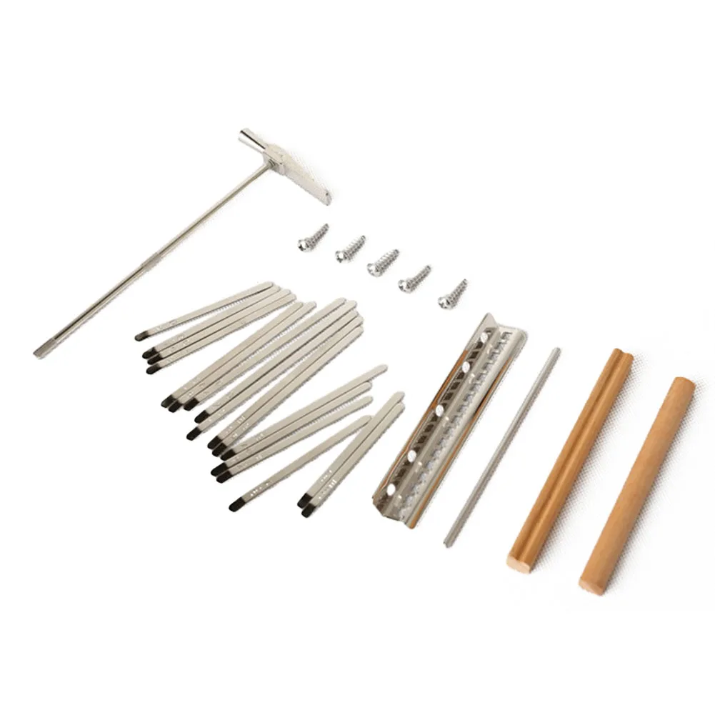 

Новые ключи-мосты Kalimba с ключами Z-stand 1 комплект 17 ключей аксессуары DIY Kalimba металлические стержни запасные части