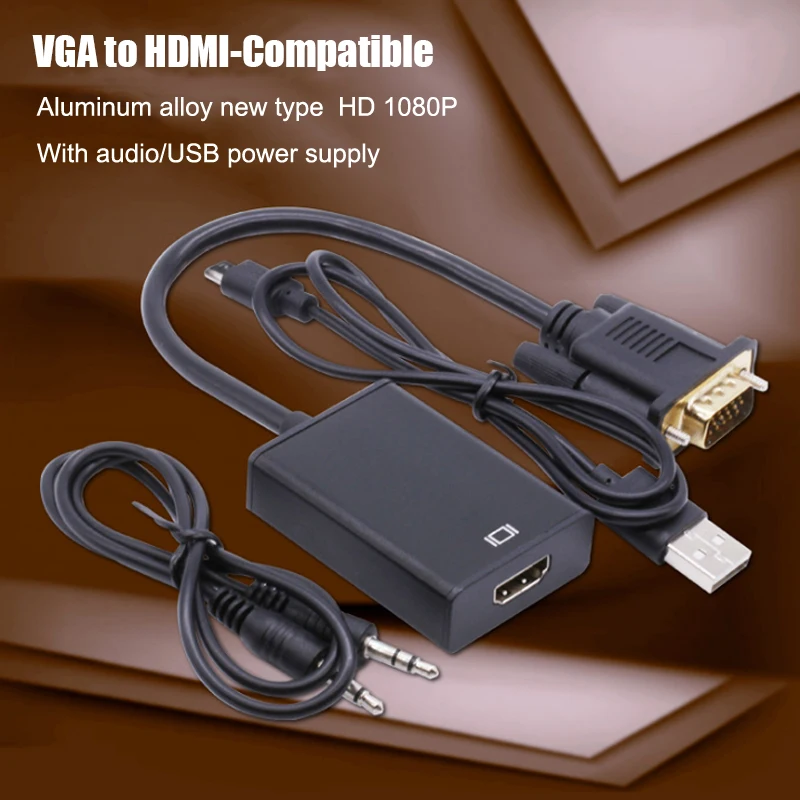 VGA-HDMI ȣȯ  ̺ , 1080P   Է, HDTV   PC Ʈ TV-BOX