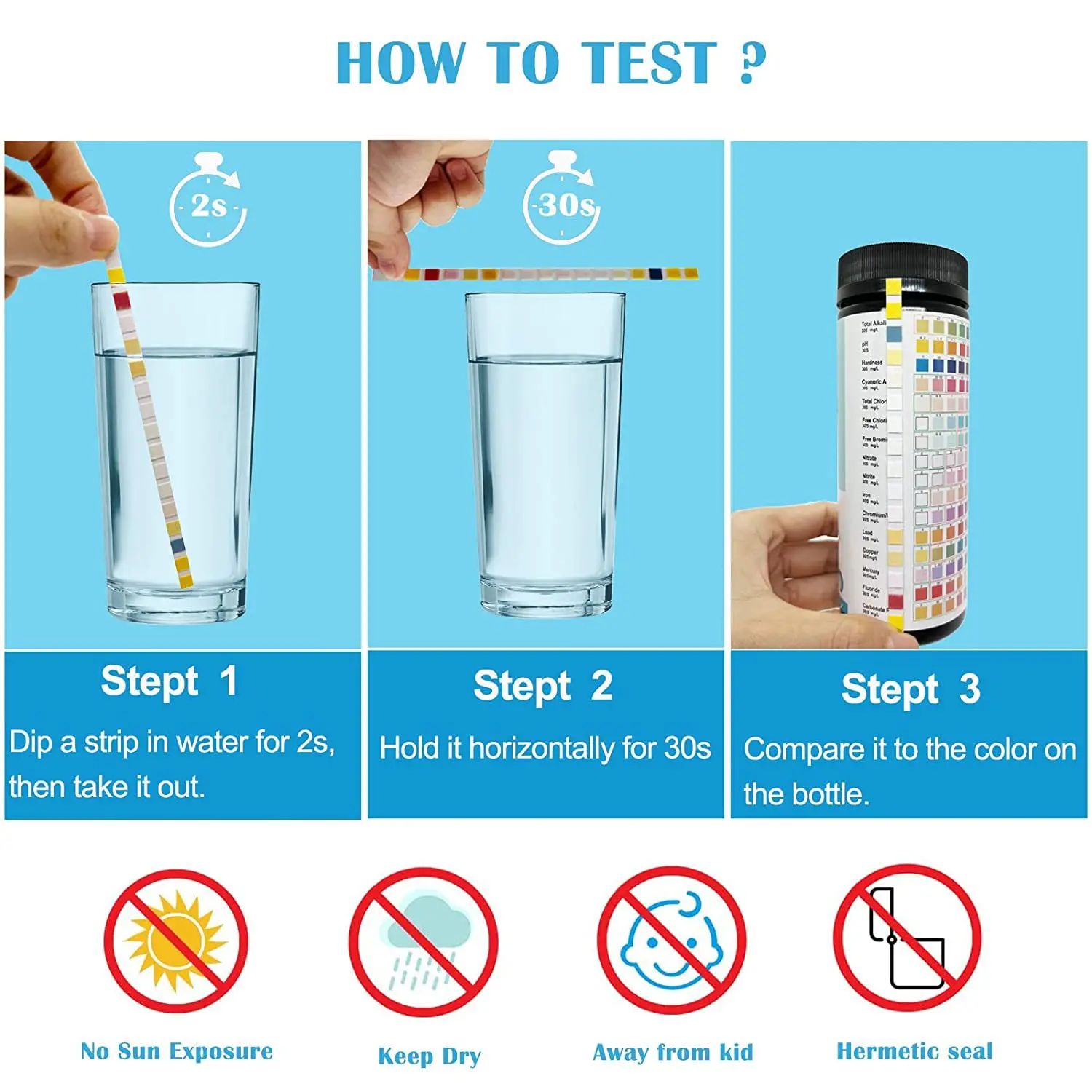 7-in-1 Aquarium Test Strips 6