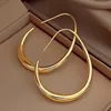 Hot Sale Geometric Oval Hoop Earrings for Women Simple Desgin Earrings Party Wedding Fashion Jewelry Accessories 1