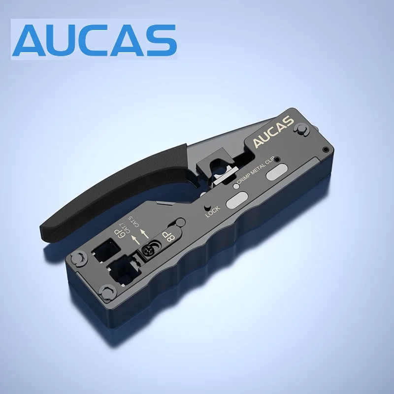 Фото Сетевые плоскогубцы AUCAS Rj45, инструмент для обжима и зачистки для разъемов 6P6C 8P8C №4
