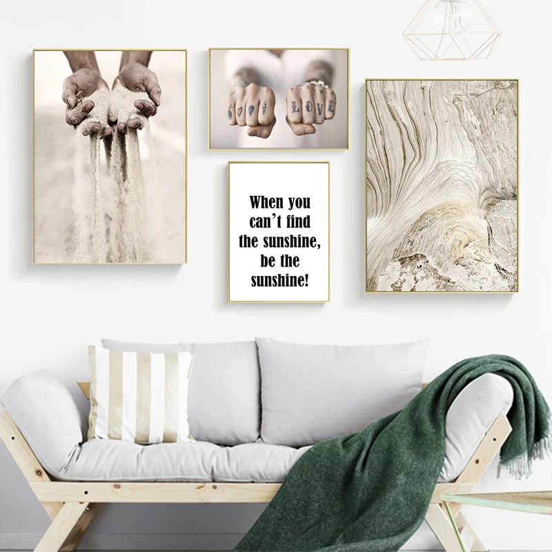 

Healing Motivational Quotes Canvas Nordic Poster Abstract Art Wall Print Painting Scandinavian Modern Home Decoration Picture