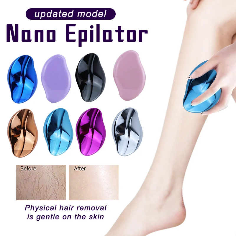 Nano Painless Epilator Crystal Hair Remover Eraser Body Beauty Depilation Multicolour Physical Hair Removal Eraser Hair Tools nano car scratch remover cloth car polish cloth for stains removal car maintainance supplies for paint scratches stubborn