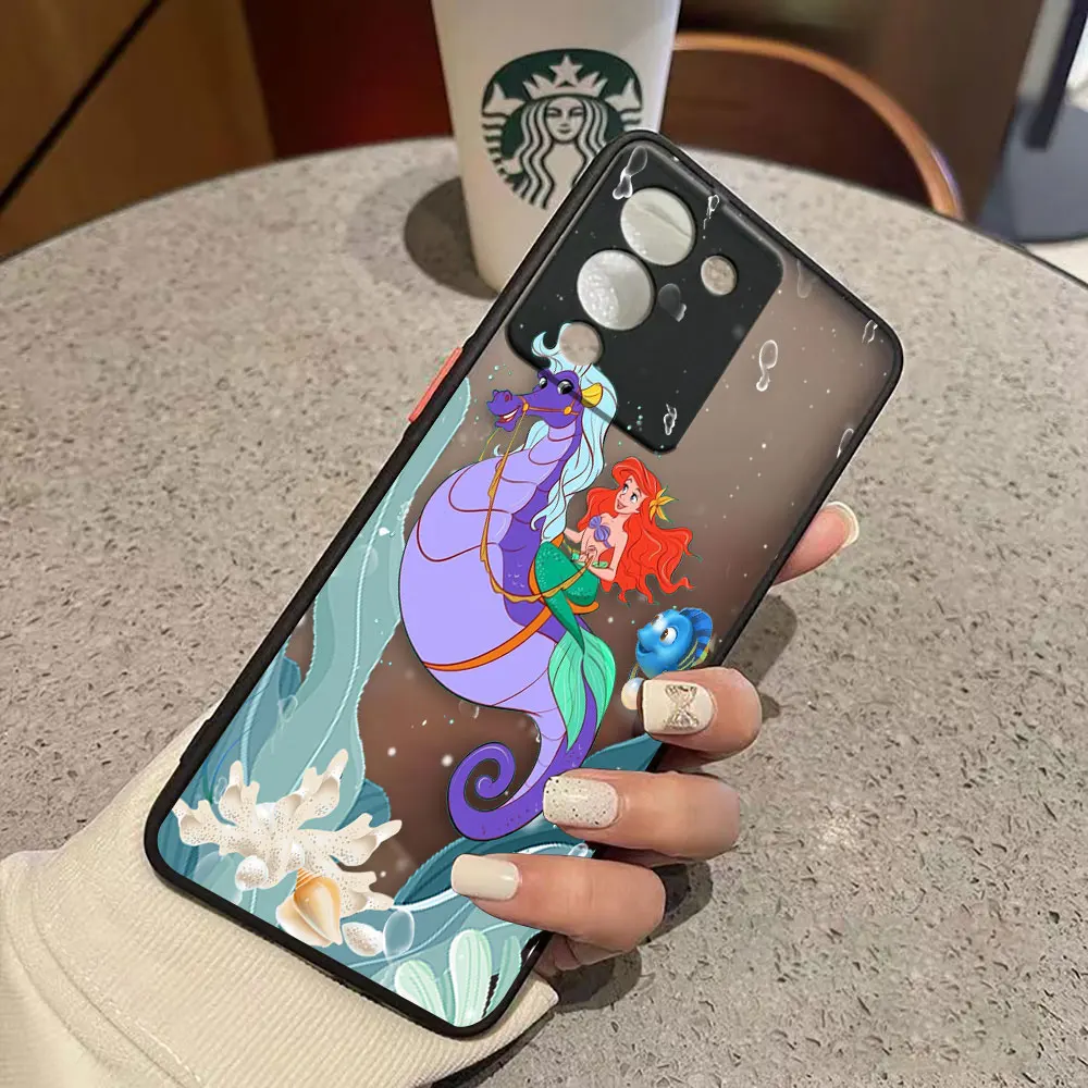thumbnail image 1 of Funda mate para infinix NOTE 12 G96 11 10 8I 8 7 SMART 4 SPARK 8 8P 5 6 PRO S5 Funda Coque Capa Shell Anime princesa sirena, 1 of 5
