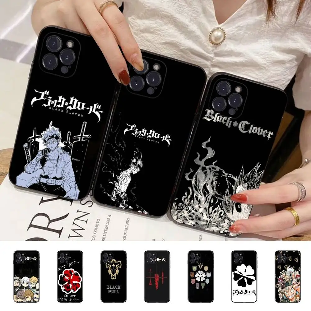 Anime Black Clover Logo Transparent Soft Phone Case