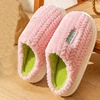 2024 New Cotton Slippers for Women Winter Indoor Home Couple Thick Bottom Warm Home Plush Slippers for Men 4