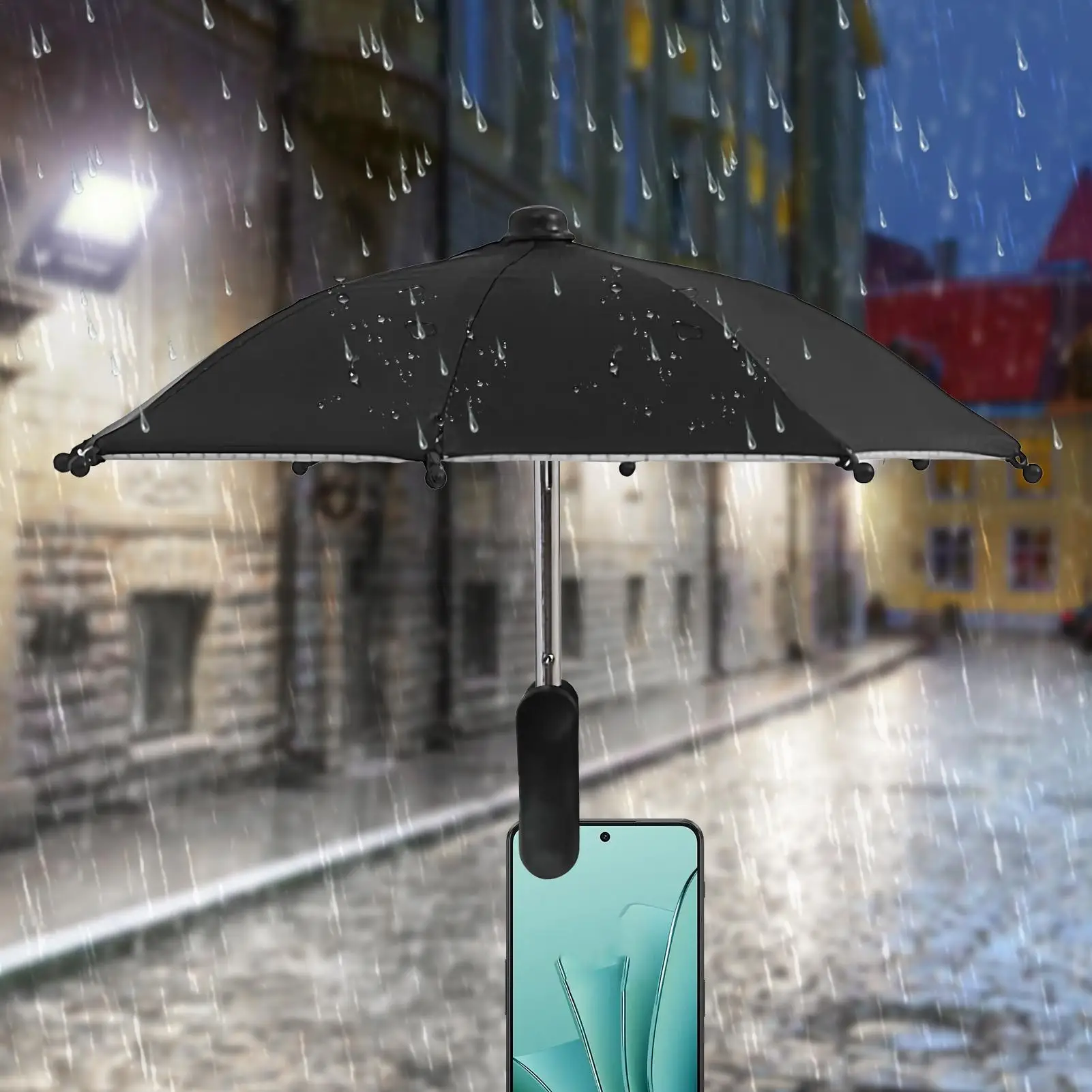 Supporto per cellulare con clip per ombrello, protezione solare anti-riflesso per esterni, proteggi il tuo telefono - Image 3