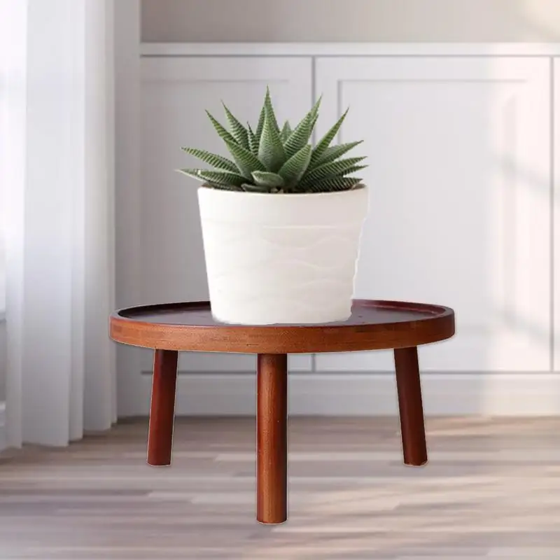 Wooden Stand For Indoor Plant Round High Stool Modern For Living Room Decorative Wooden Side Table Bonsai Holder plant stand,wooden flower shelf