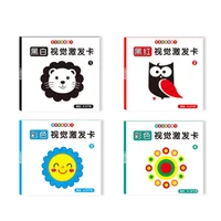 Montessori Baby Visual Stimulation Card Toy Black and White Flash Cards High Contrast Visual Stimulation Learning Toys for Baby 2