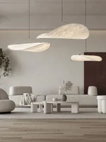 Minimalist Wabi Sabi Silk Pendant Lights Living Bedroom Bar Lustres Led Chandelier Loft Hanging Home Indoor Decor Lamps Fixtures 1