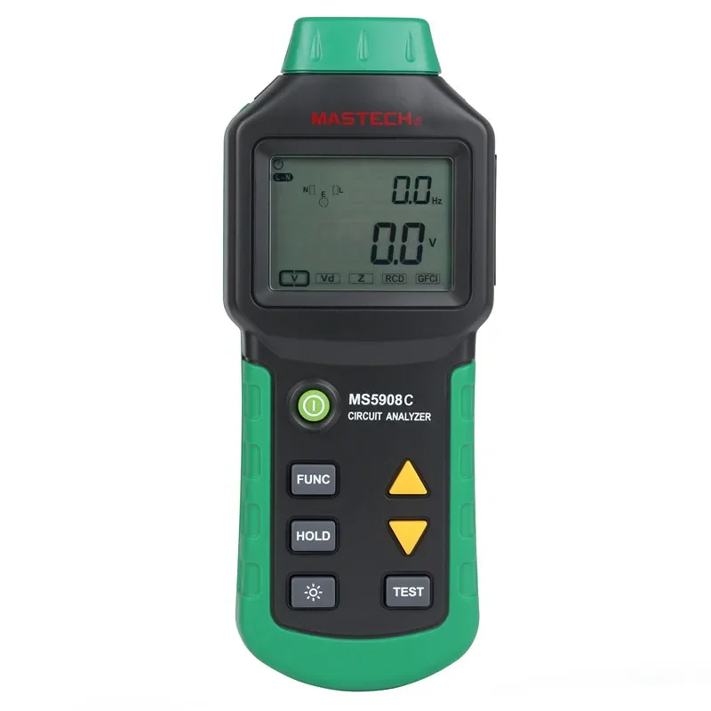 Mastech MS5908 RMS Circuit Analyzer Tester Compared w/ IDEAL Sure Test Socket Tester 61-164CN 110V or 220V 6