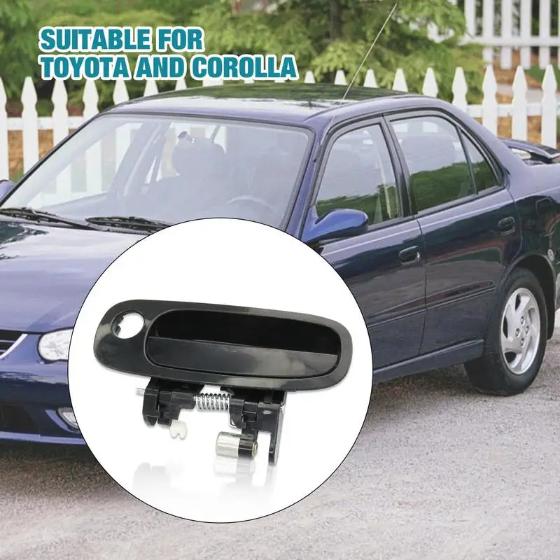 

Front Rear Left Right Black Outside Exterior Door Handles For Automobile Outer Door Handles Replacement For Car Accessories