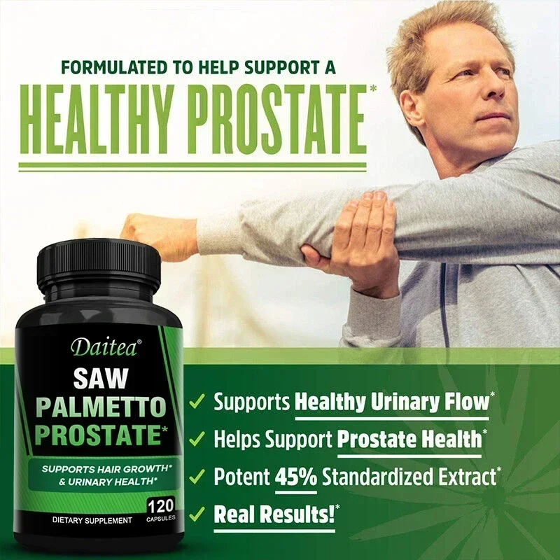 Saw Palmetto 1235 mg-Men's Premium Prostate Health Supplement-Supports Nocturia, Frequent Urination, Urgent Urination