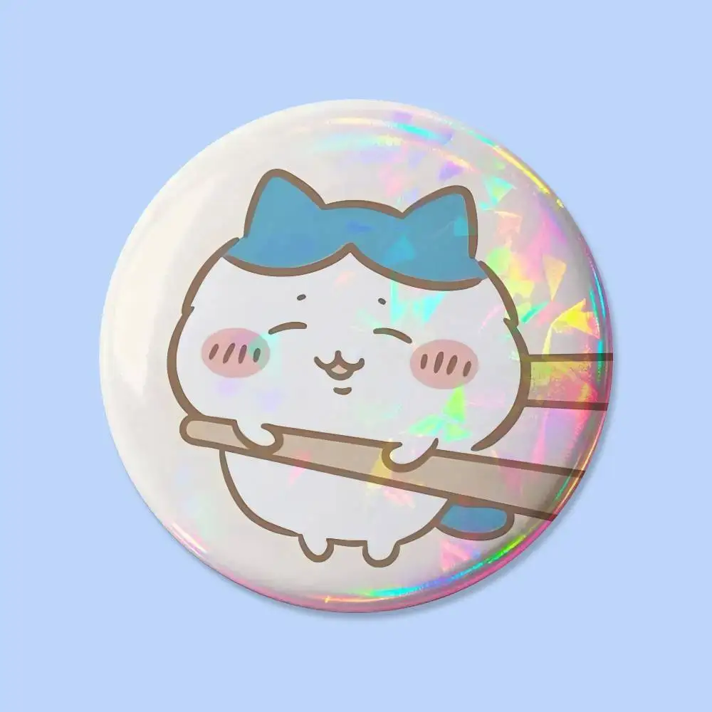 Niedliche C-chiikawa-s Abzeichen 25 32 44 58 75 mm Runde Cosplay-Pins Taschendekoration Fansammler Freunde Geschenke Brosche Souvenir – Detail 28