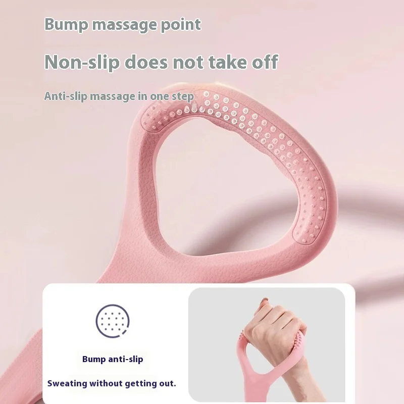 1Pc Elastic Belt Home Fitness Equipment Women Open Shoulder Back Rope Elastic Belt Open Stretching Practice Tensioner Yoga Tools