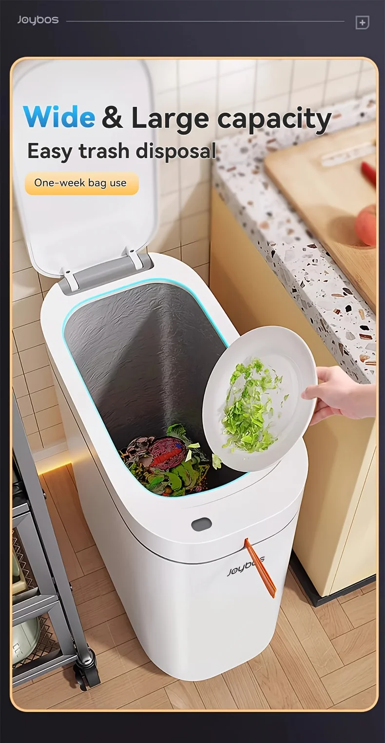 Smart Sensor Garbage Bathroom Trash Can Automatic Adsorption Bag Household Toilet Induction Waterproof Garbage Can Home Supplies