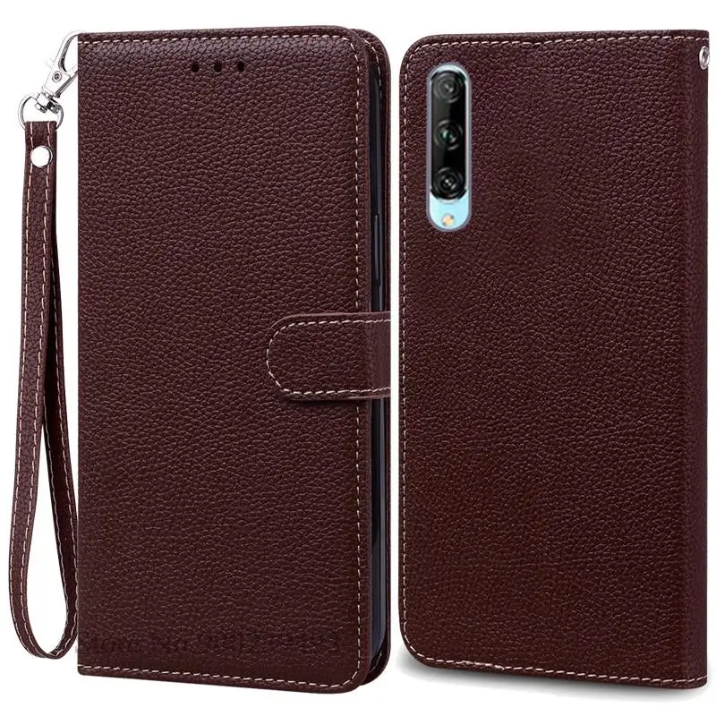 Huawei P Smart Pro Soft Silicone Wallet Flip Phone Cover