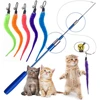 Replace Plush Cat Toy Accessories Worms Replacement Head Funny Cat Stick Pet Toys 5/10/6/11 Pcs 3