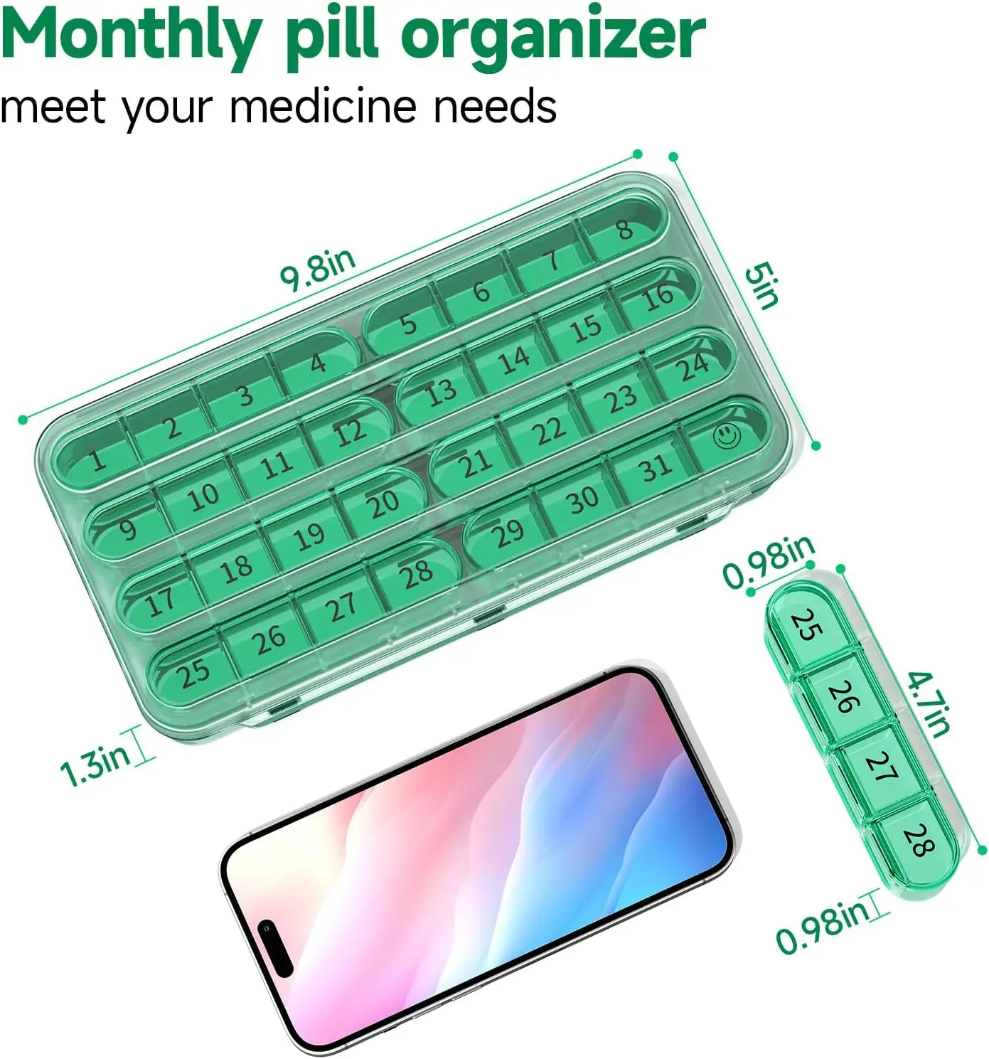 Deluxe Monthly Pill Organizer